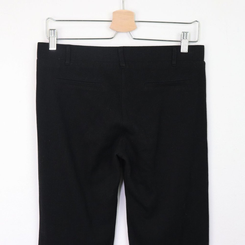Betabrand Dress Pant Yoga Pants Savile Pinstripe Tonal Stripe Straight Leg Black - Picture 9 of 9